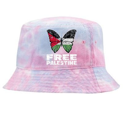 I Stand With Palestine For Their Freedom Free Palestine Tie-Dyed Bucket Hat