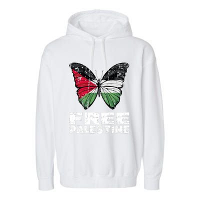 I Stand With Palestine For Their Freedom Free Palestine Garment-Dyed Fleece Hoodie