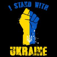I Stand With Ukraine Fist Trident Support City Backpack