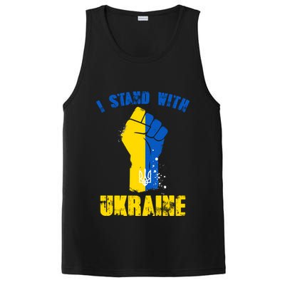 I Stand With Ukraine Fist Trident Support PosiCharge Competitor Tank