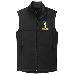 I Stand With Ukraine Fist Trident Support Collective Smooth Fleece Vest