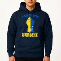I Stand With Ukraine Fist Trident Support Hoodie