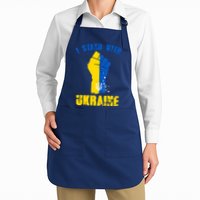 I Stand With Ukraine Fist Trident Support Apron
