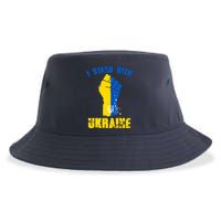 I Stand With Ukraine Fist Trident Support Sustainable Bucket Hat