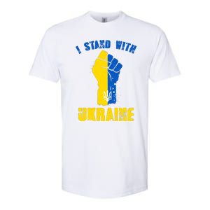 I Stand With Ukraine Fist Trident Support Softstyle CVC T-Shirt