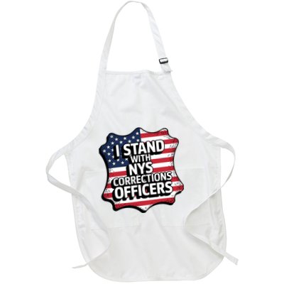 I Stand With Nys Correction Officers Full-Length Apron With Pockets