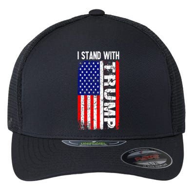 i stand with president trump pro trump supporter anti biden Flexfit Unipanel Trucker Cap