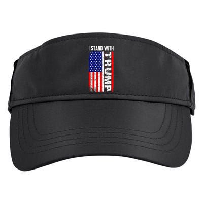 i stand with president trump pro trump supporter anti biden Adult Drive Performance Visor