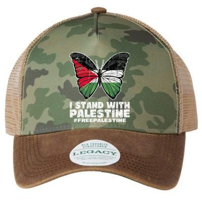 I Stand With Palestine For Their Freedom Free Palestine Legacy Tie Dye Trucker Hat
