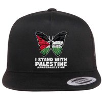 I Stand With Palestine For Their Freedom Free Palestine Flat Bill Trucker Hat