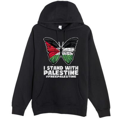 I Stand With Palestine For Their Freedom Free Palestine Premium Pullover Hoodie