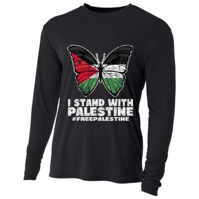 I Stand With Palestine For Their Freedom Free Palestine Cooling Performance Long Sleeve Crew
