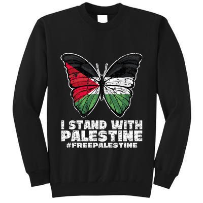 I Stand With Palestine For Their Freedom Free Palestine Tall Sweatshirt