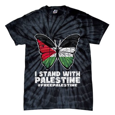 I Stand With Palestine For Their Freedom Free Palestine Tie-Dye T-Shirt
