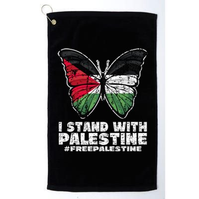 I Stand With Palestine For Their Freedom Free Palestine Platinum Collection Golf Towel