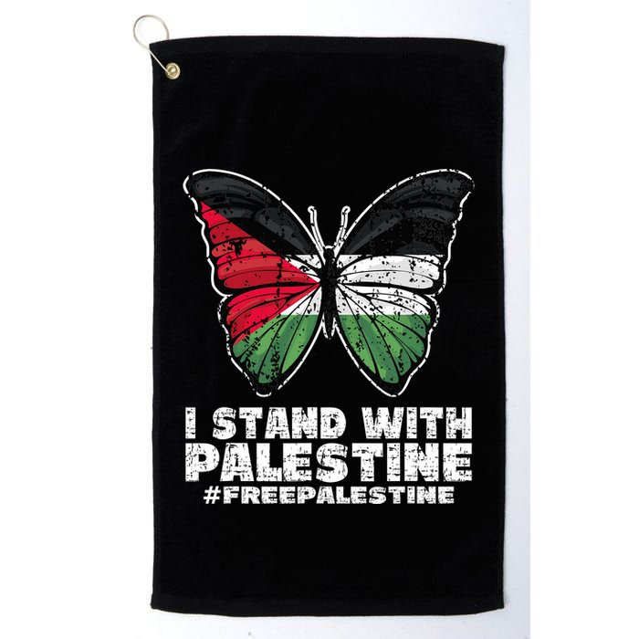 I Stand With Palestine For Their Freedom Free Palestine Golf Towel