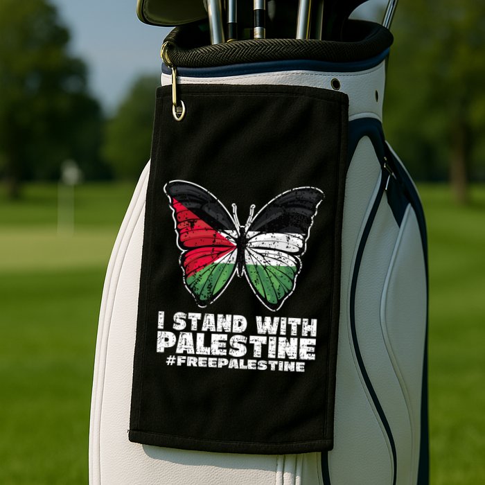 I Stand With Palestine For Their Freedom Free Palestine Golf Towel