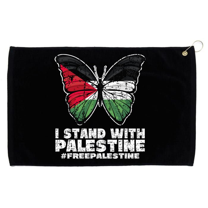 I Stand With Palestine For Their Freedom Free Palestine Grommeted Golf Towel