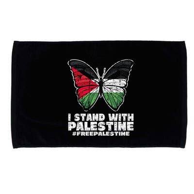 I Stand With Palestine For Their Freedom Free Palestine Microfiber Hand Towel