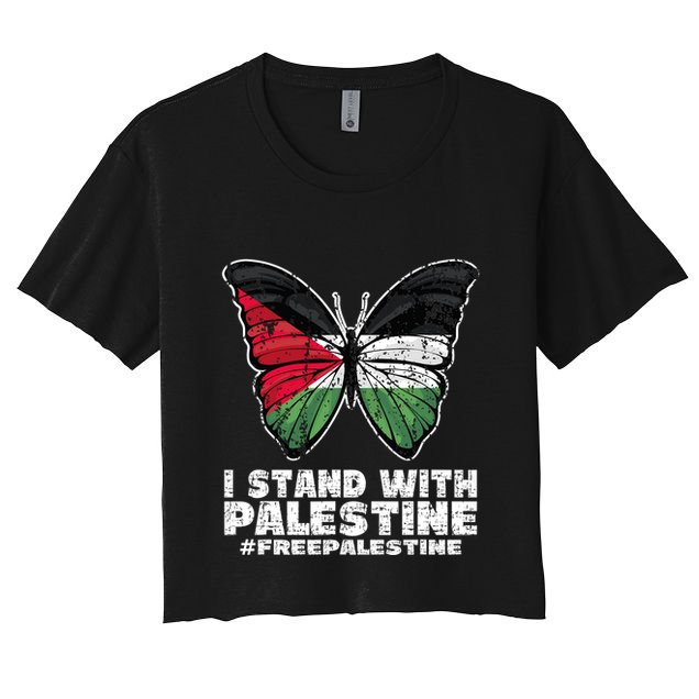 I Stand With Palestine For Their Freedom Free Palestine Crop Top