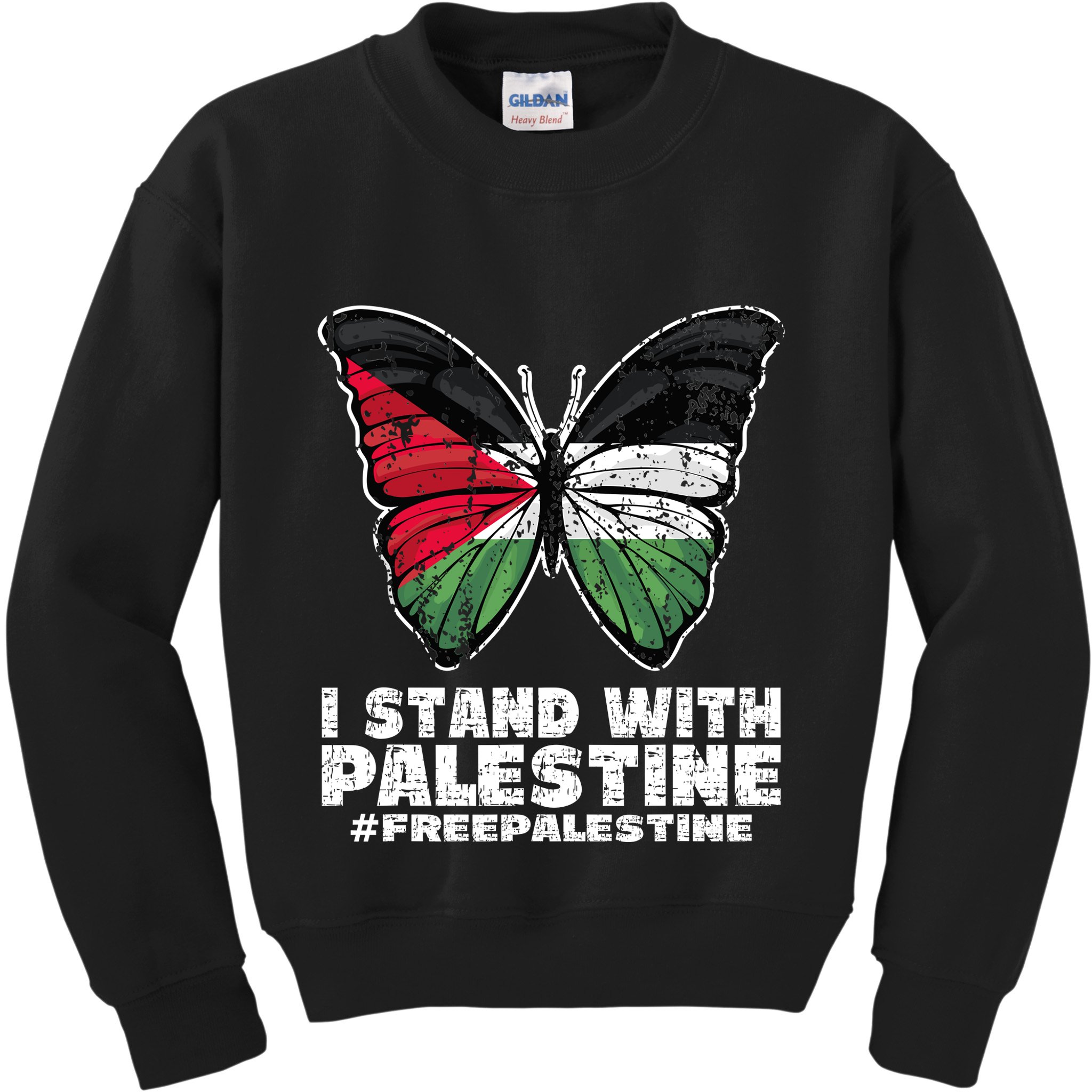 I Stand With Palestine For Their Freedom Free Palestine Kids Sweatshirt