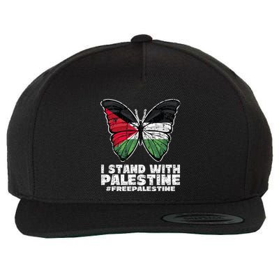 I Stand With Palestine For Their Freedom Free Palestine Wool Snapback Cap