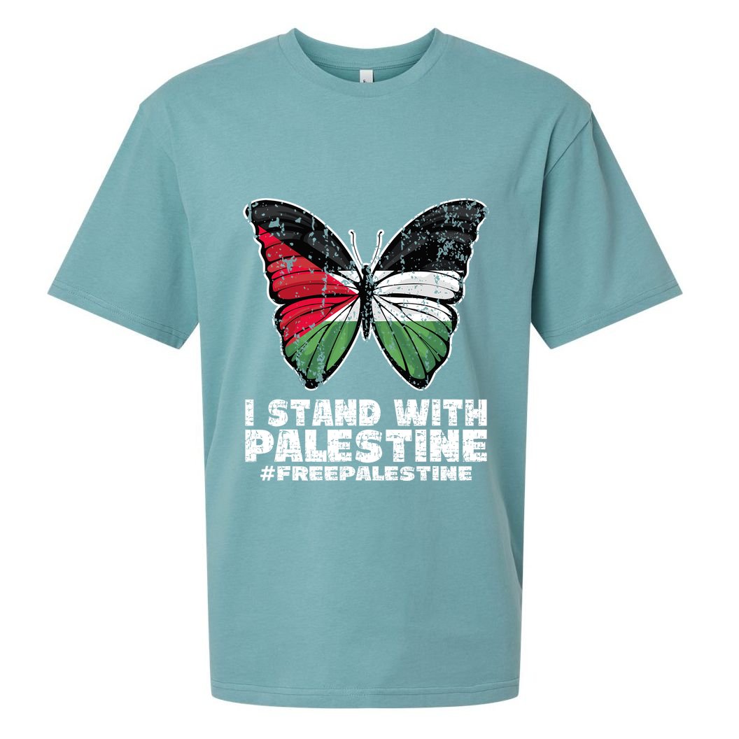 I Stand With Palestine For Their Freedom Free Palestine Sueded Cloud Jersey T-Shirt