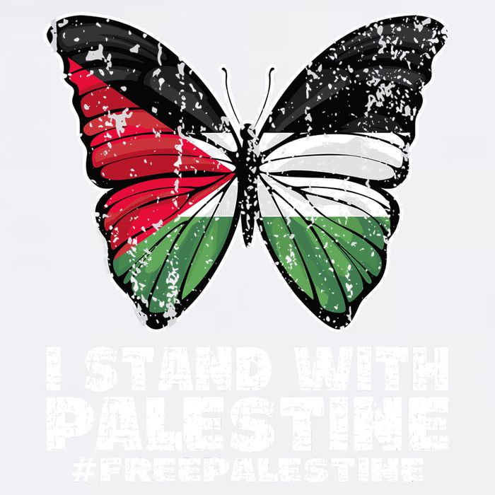 I Stand With Palestine For Their Freedom Free Palestine Garment-Dyed Sweatshirt