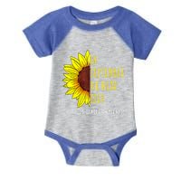 In September Wear Gold Childhood Cancer Awareness Sunflower Infant Baby Jersey Bodysuit