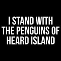 I Stand With The Penguins Funny Political Injustice Tariffs  Flat Bill Trucker Hat
