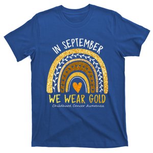 In September We Wear Gold Childhood Cancer Awareness T-Shirt