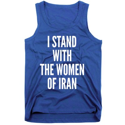 I Stand With The Of Iran Iranian Flag Freeiran Fist Funny Gift Tank Top