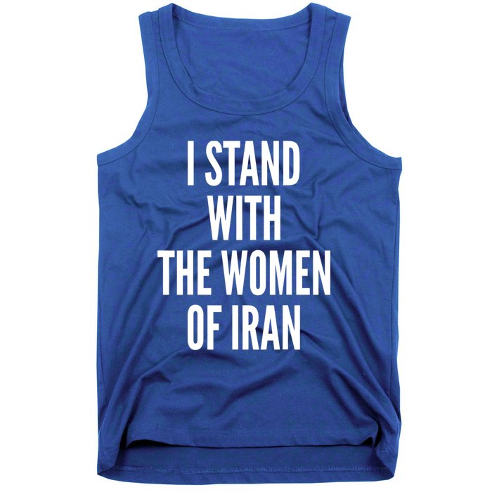 I Stand With The Of Iran Iranian Flag Freeiran Fist Funny Gift Tank Top