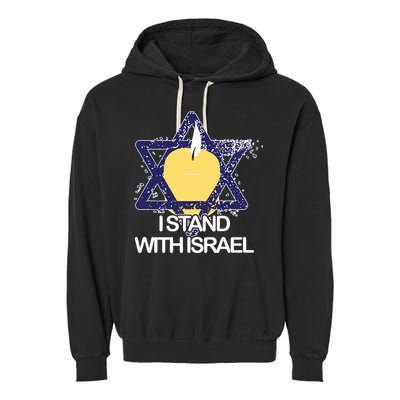 I Stand With Israel Jewish Sweater Israeli Garment-Dyed Fleece Hoodie