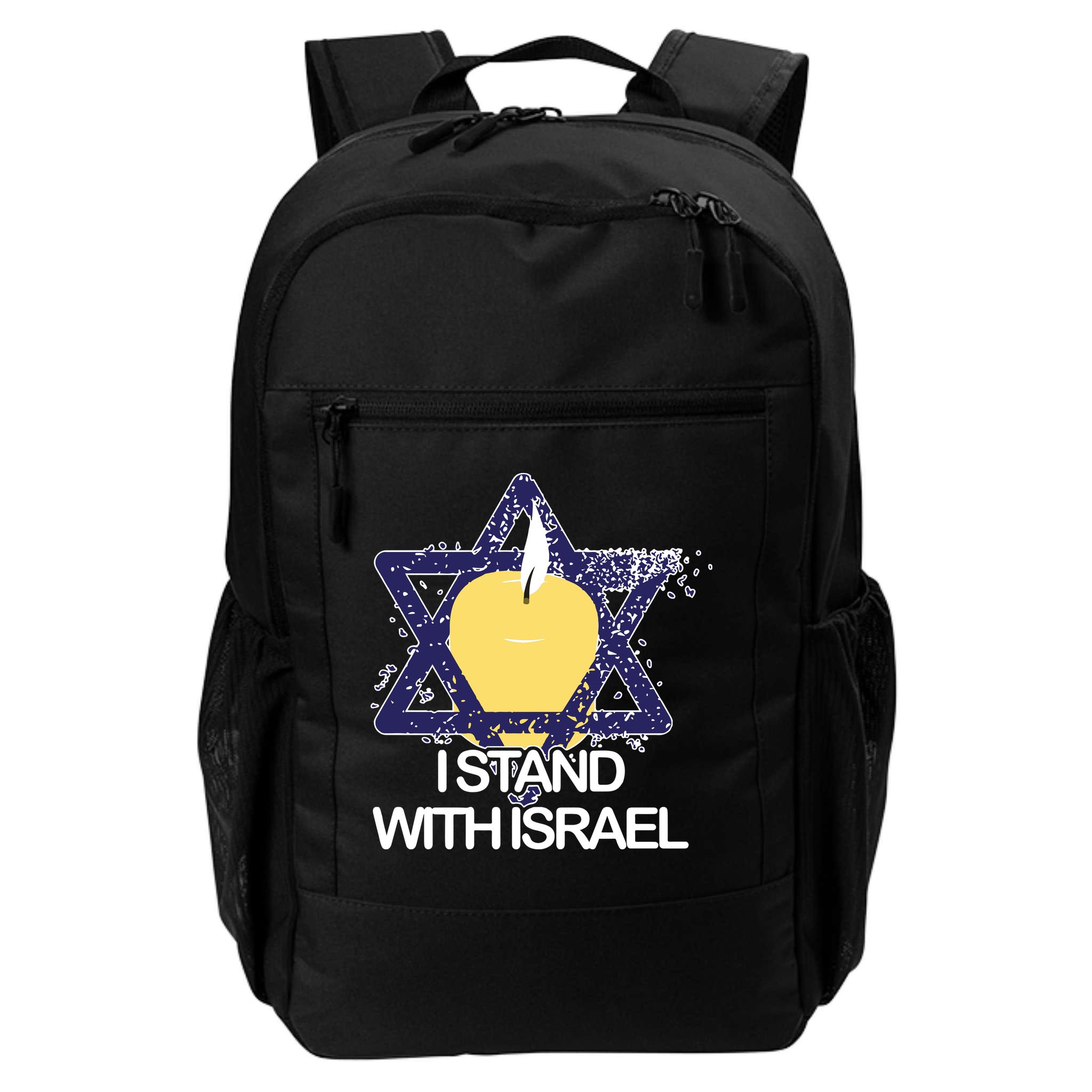 I Stand With Israel Jewish Sweater Israeli Backpack