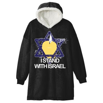 I Stand With Israel Jewish Sweater Israeli Hooded Wearable Blanket