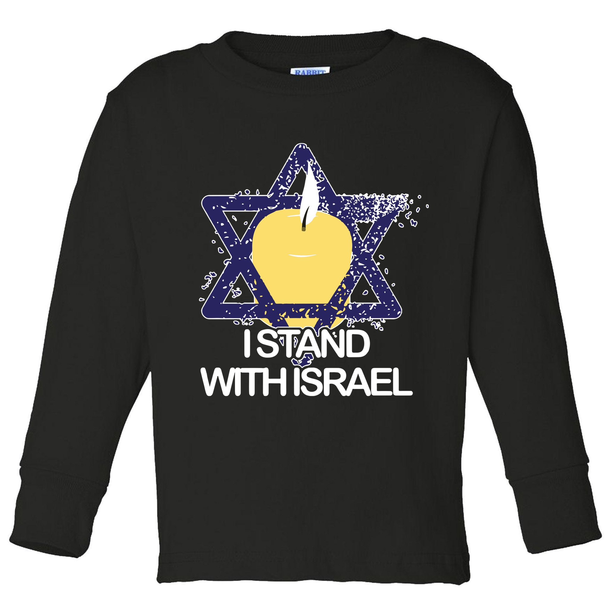 I Stand With Israel Jewish Sweater Israeli Toddler Long Sleeve Shirt