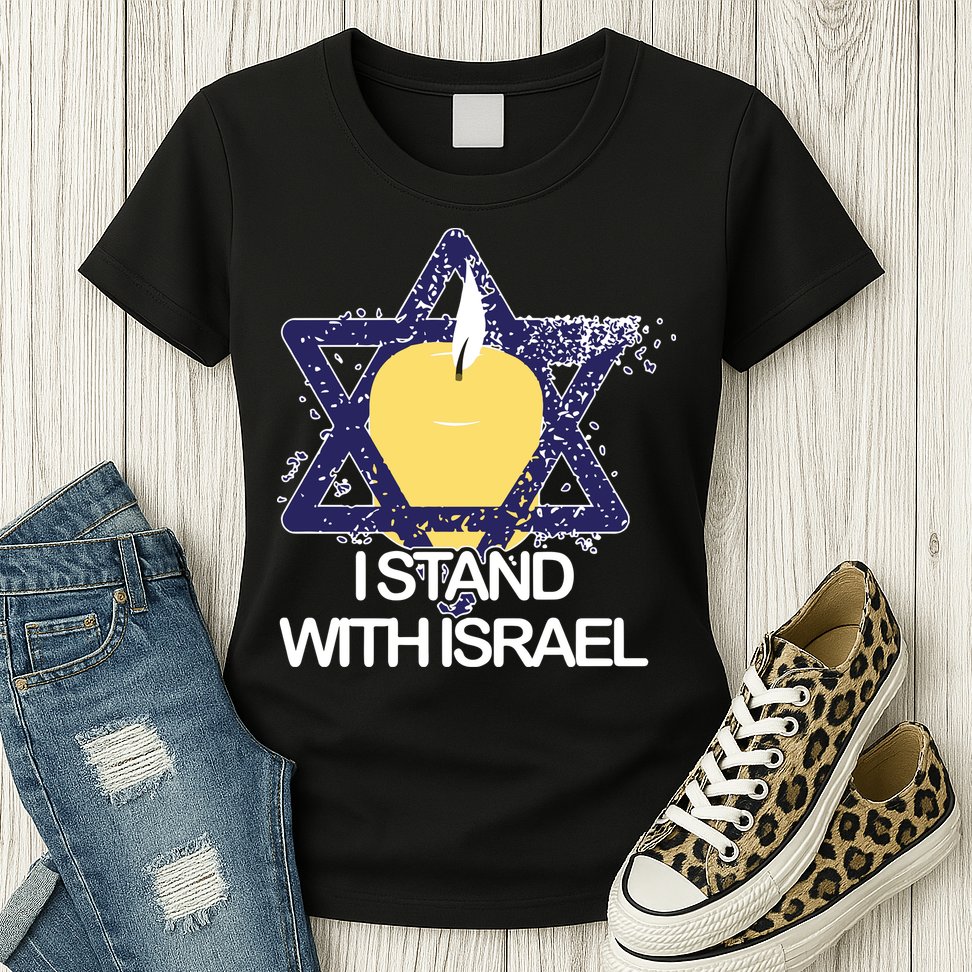 I Stand With Israel Jewish Sweater Israeli Womens T-Shirt