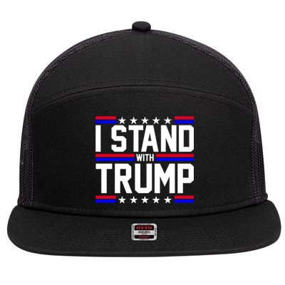 I Stand With Trump Usa Election 7 Panel Mesh Trucker Snapback Hat