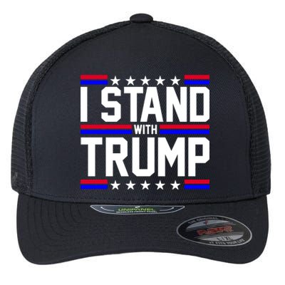 I Stand With Trump Usa Election Flexfit Unipanel Trucker Cap