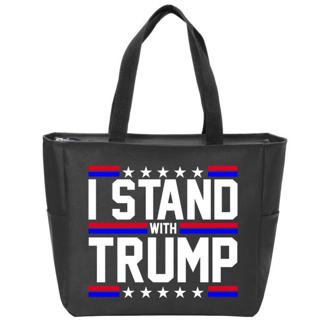 I Stand With Trump Usa Election Zip Tote Bag