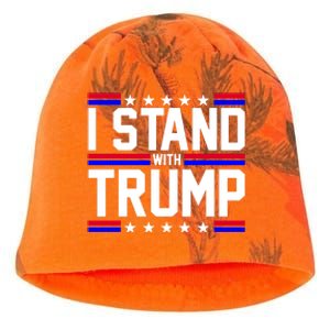 I Stand With Trump Usa Election Kati - Camo Knit Beanie