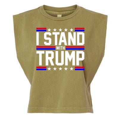 I Stand With Trump Usa Election Garment-Dyed Women's Muscle Tee