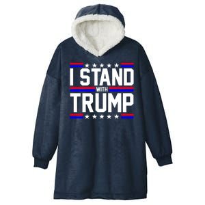 I Stand With Trump Usa Election Hooded Wearable Blanket