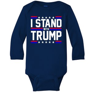 I Stand With Trump Usa Election Baby Long Sleeve Bodysuit