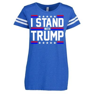 I Stand With Trump Usa Election Enza Ladies Jersey Football T-Shirt