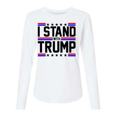 I Stand With Trump Usa Election Womens Cotton Relaxed Long Sleeve T-Shirt