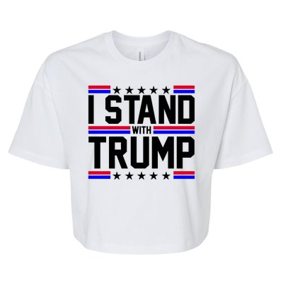 I Stand With Trump Usa Election Bella+Canvas Jersey Crop Tee