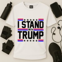 I Stand With Trump Usa Election Cooling Performance Crew T-Shirt