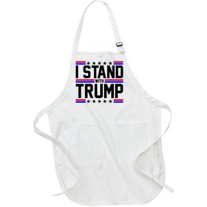 I Stand With Trump Usa Election Full-Length Apron With Pockets